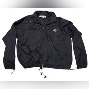 Vintage Nautica Competition Black Windbreaker One Size Fits Most.